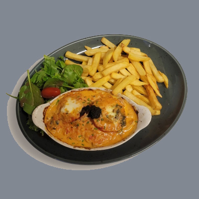 Image representing a homemade cassolette of chicken